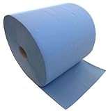 Putzrolle blau 3-lagig 1000 Blatt 36x36 cm perforiert saugstark Reinigunstücher Putzpapier Wischtücher