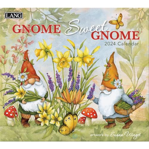 LANG Gnome Sweet Gnome 2024 Wandkalender (24991002026)