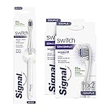 Signal Switch Zahnpflege Set (1 Metallhandgriff + 5 Bürstenköpfe für 1-Jahres-Vorrat an Zahnbürstenköpfen und 95% weniger Kunststoffabfall), 1 Packung