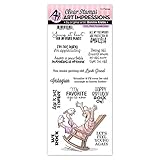 Art Impressions Laugh Lines Clear Stamp-Rock On