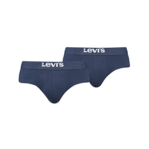 Levi's Mens Men's Solid Basic (6 Pack) Briefs, Black, XL