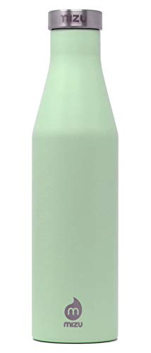 Mizu S6 Insualted Edelstahl-Wasserflasche, Meerglas, 600 ml