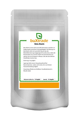 Beta Alanin Pulver | Ausdauer | Carnosin Booster | Kraft | Nahrungsergänzungsmittel | Versch. Mengen (2x 1kg / (EUR 21,50 / kg))