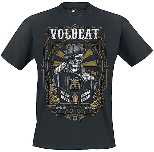 Volbeat Fight Männer T-Shirt schwarz L 100% Baumwolle Band-Merch, Bands, Nachhaltigkeit