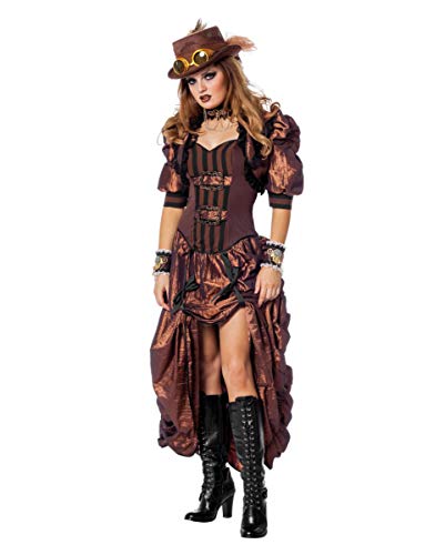 Horror-Shop Viktorianisches Deluxe Steampunk Damen Kostüm 38