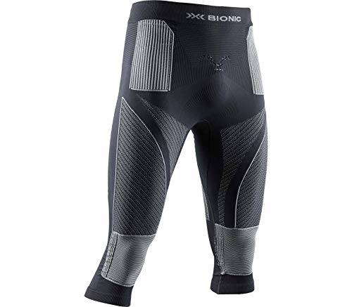 X-Bionic Herren Energy Accumulator 4.0 3/4 Men Pants, Charcoal/Pearl Grey, XL