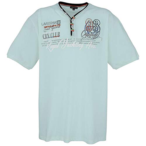 LAVECCHIA Übergrössen Hippes T-Shirt Kurzarm LV-608 Mint 7XL