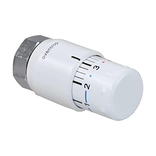 OVENTROP Thermostatkopf Uni SH 7-28 °C, 0 x 1-5 – flüssige Glühbirne, Modell weiß – 1012066