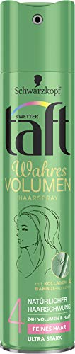 Schwarzkopf 3 Wetter Taft Haarspray, Volumen Feines Haar Ultra Starker Halt 4, 5er Pack (5 x 250 ml)