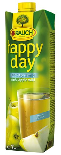 12x Happy Day - Apfelsaft Mild 100 % - 1000ml
