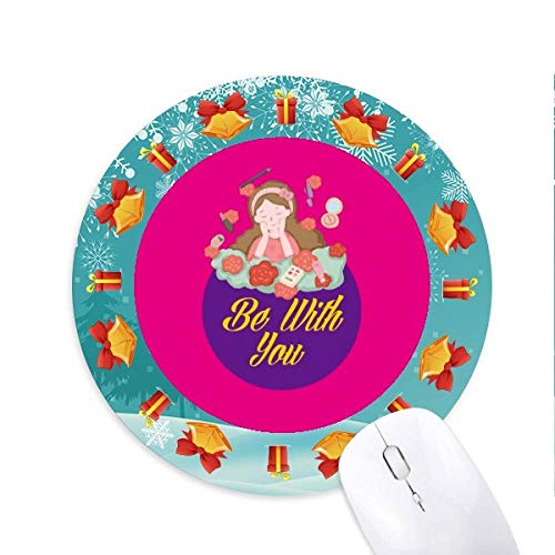 Paar Liebe ewige Romantik Mousepad Rund Gummi Maus Pad Weihnachtsgeschenk