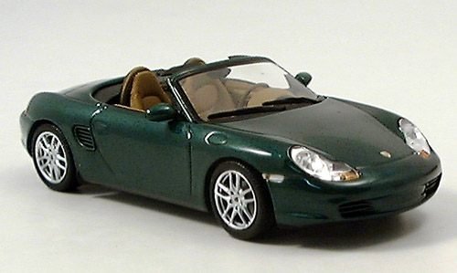 Porsche Boxster, metallic-grün, 2002, Modellauto, Fertigmodell, Minichamps 1:43