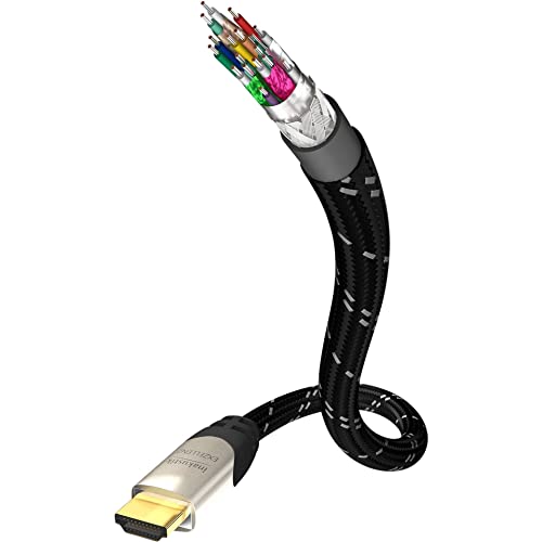 In-akustik Kabel HDMI High Speed mit Ethernet 5 Meter Farbe schwarz