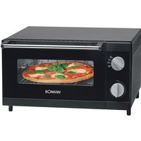 BOMANN Minibackofen MPO 2246 CB, 1000 W, Pizzaofen ideal zum Grillen und Aufbacken