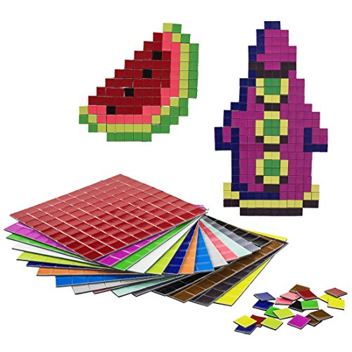 getDigital 11899 Pixel Puzzle Magnete | Set mit 1600 flachen Kühlschrankmagneten | 16 Farben nach C64 Palette | 1 x 1 cm je Pixel