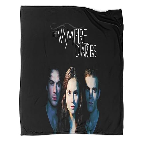 3D-Gedruckte The Vampire Diaries-Flanelldecke Horrorfilme Fleecedecke Warm Für Kinder Teenager Erwachsene Weiche Flauschige Decke Für Urlaub Bett Couch 127X152CM