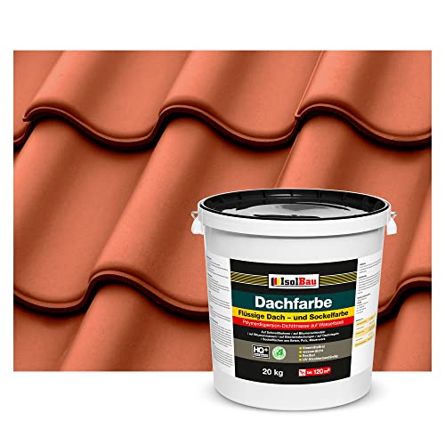Dachfarbe Sockelfarbe Dachbeschichtung Dachlack Dachsanierung Polymermembran 20 kg Ziegelrot