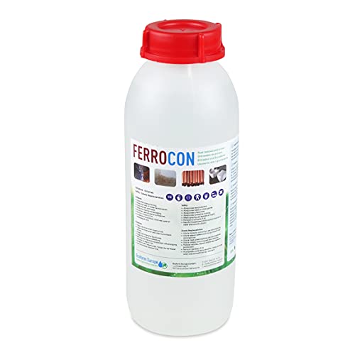 Ecoform Europe Ferrocon Rostentferner | Rostumwandler | für Auto, Haus, Garten | Eisen | Kupfer | Gusseisen | 1 Liter