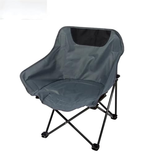 Tragbarer ultraleichter Moon Chair Outdoor Klappstuhl Camping (Color : Dark Grey)