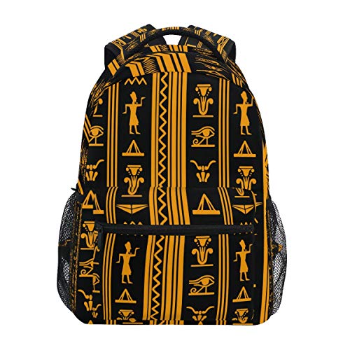 Rootti Rucksack, antikes ägyptisches Wandbild, Tagesrucksack, Leinen, Schule, Reisen, Büchertasche, Rucksack für Teenager, Jungen, Mädchen, Herren und Damen