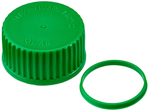 neoLab 2-3066 Verschlusskappe GL 45, mit Ausgießring, PP, Grün (10-er Pack)