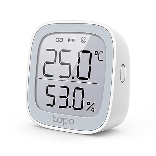 TP-Link Tapo T315 Smart Home Temperatur und Luftfeuchtigkeitsmesser,digitales Thermo-Hygrometer Innen, Raumthermometer mit 2.7'' E-Ink Display, Hochpräzisionssensor, Hub erforderlich