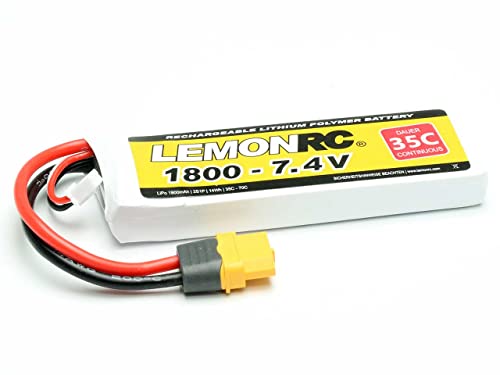 LemonRC Modellbau-Akkupack (LiPo) 7.4V 1800 mAh Zellen-Zahl: 2 35 C Softcase XT60
