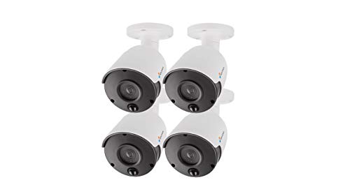 NIVIAN-KIT 4 Einheiten Bullet Type Fake-Kamera, echte Kamera-Replik, Dummy Waterproof Fake Surveillance-Sicherheitskamera - Corona Real IR LEDs und PIR - Fake CCTV-simulierte Kamera