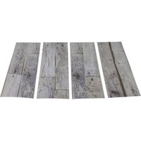 MySpotti Duscheinlage "Klebefliese stepon Wood Planks", (Set, 4 tlg.), Antirutsch-Aufkleber