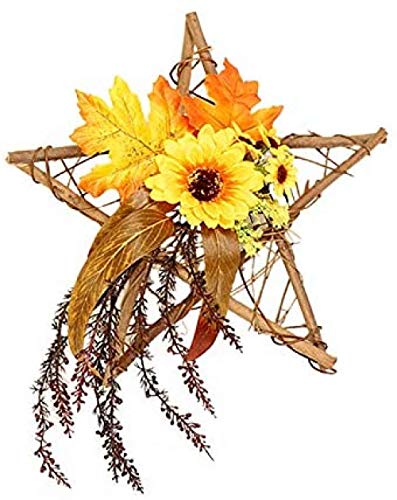 Sunflower Rustic Farmhouse Dekorativer Künstlicher Sonnenblumenkranz Für Die Haustür Home Decor