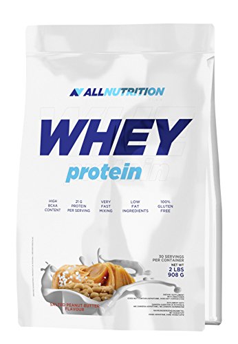 ALLNUTRITION Whey Protein Eiweiß Shake Molkeprotein Bodybuilding (908g Vanilla - Vanille)