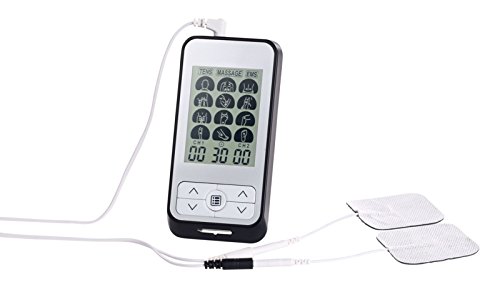 newgen medicals TENS Gerät: Medizinischer 3in1-Elektro-Stimulator für TENS, EMS, Massage, 36 Prog. (Elektrostimulator)