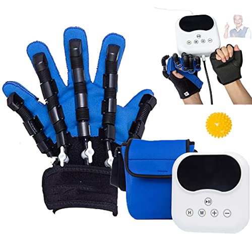 Rehabilitations-Roboterhandschuh, Handfunktions-Rehabilitationstrainer für Patienten mit Schlaganfall-Hemiplegie und Handdysfunktion mit verspiegelten Handschuhen, mehreren Modi,RightS