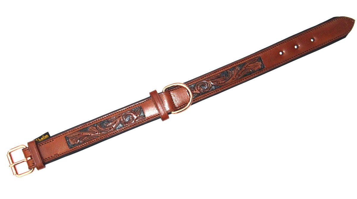 Heim 218250 Halsband "Savanne", 35 mm breit, 50 cm lang, cognac