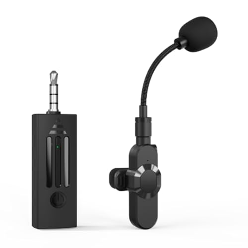 RIVNN Kabelloses Kopfmikrofon, Videounterricht, 2,4 G, Kopfhörer für Sprachverstärker, Lautsprecher, Video