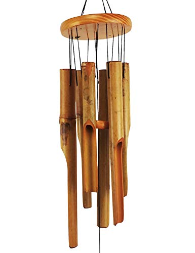 MUMTOP Bambus-Windspiel für den Außenbereich, hölzerne Musik-Windspiele für Garten, Terrasse, Zuhause oder Outdoor-Dekor