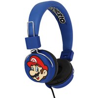 OTL Technologies TWEEN Kinder Kopfhörer Super Mario & Luigi (faltbar, gepolsterte Bügel, buntes Comic Design, für Jungen und Mädchen), Blau