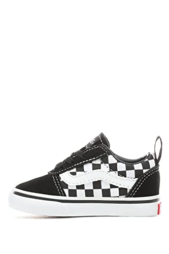 Vans Unisex Baby Ward Slip-on Canvas Sneaker, Schwarz ((Checkers) Black/True White PVC), 26.5 EU