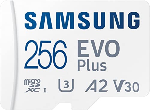 Evo Plus MicroSD-Speicherkarte für Go Pro Hero 4, Hero 5, Hero 6, Hero 7, Hero 8, Hero 9 Fusion Session, 256 GB + Digi Wipe Reinigungstuch