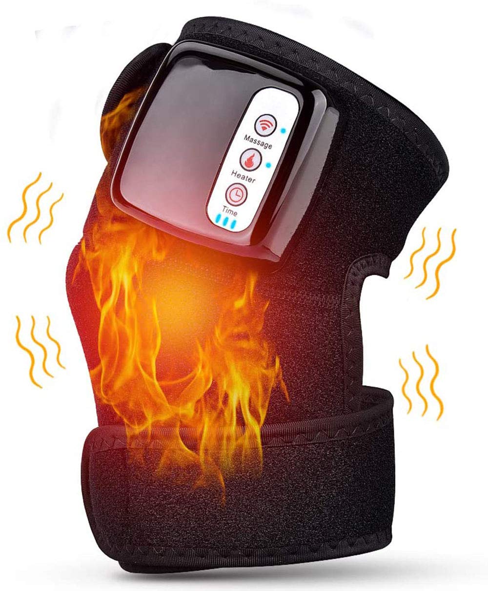 Multifunctional rechargeable knee protection, shoulder protection joint heat compress, with vibration and heat massage physiotherapy device, relieve muscle soreness, dredge meridians