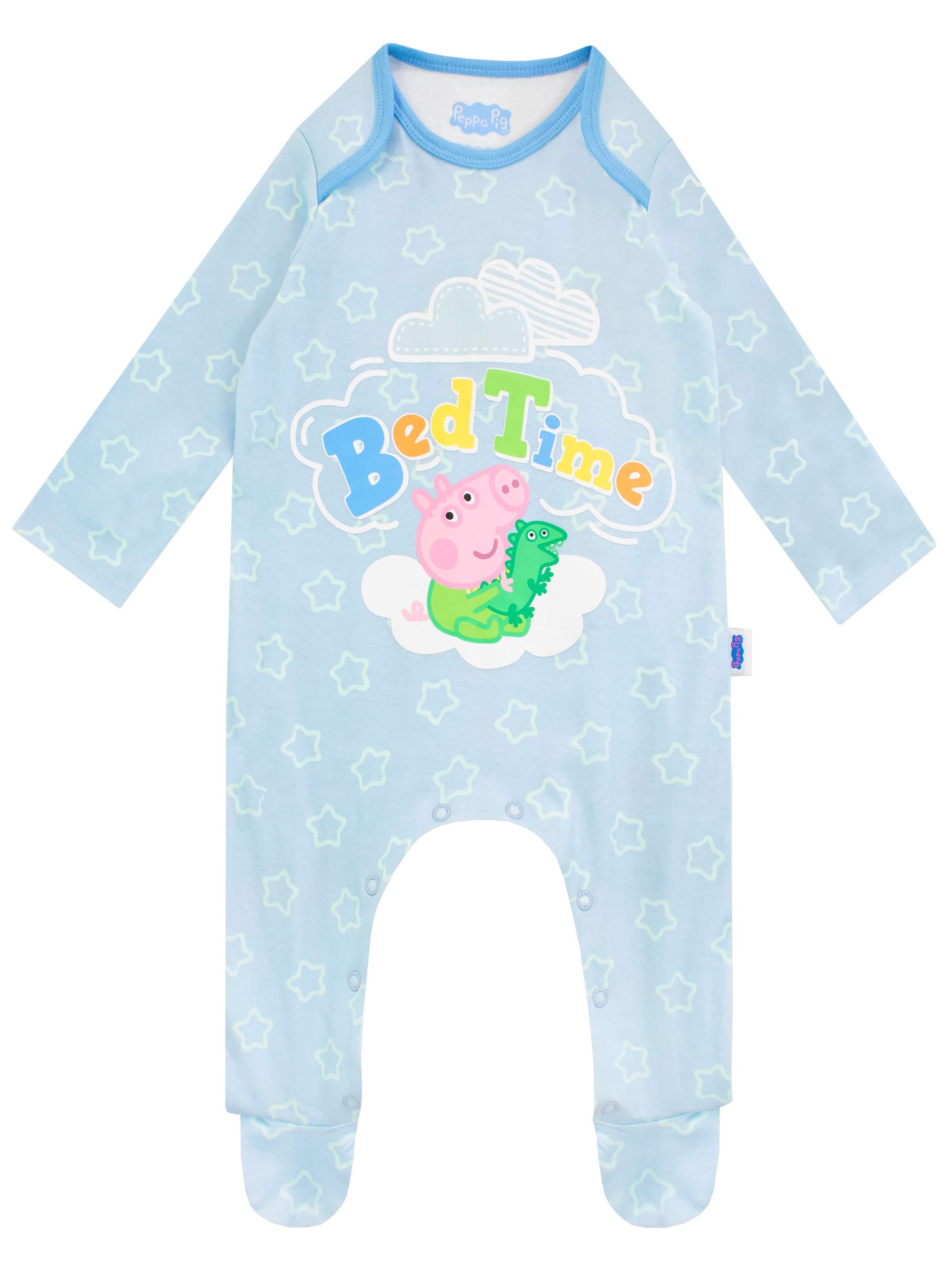Peppa Pig Baby Jungen George Wutz Schlafanzug Blau 74