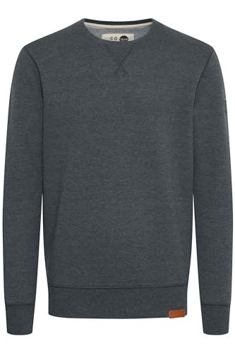 !Solid Trip O-Neck Herren Sweatshirt Pullover Pulli Mit Rundhalsausschnitt Und Fleece-Innenseite, Größe:M, Farbe:Black (9000)