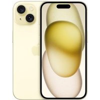 Apple iPhone 15 - 5G Smartphone - Dual-SIM / Interner Speicher 128GB - OLED-Display - 6,1 - 2556 x 1179 Pixel - 2 x Rückkamera 48 MP, 12 MP - front camera 12 MP - Gelb (MTP23ZD/A)