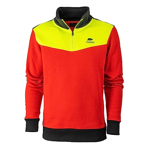 FORSBERG Sweatshirt Jordskar, Farbe:Neongelb/rot, Größe:3XL