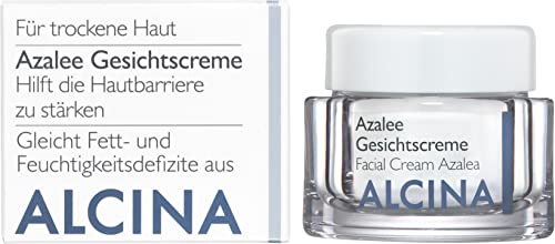 ALCINA Azalee Gesichtscreme - 1 x 50 ml - Trockene Haut - Gleicht Fett- und Feuchtigkeitsdefizite aus und sorgt nachhaltig für geschmeidige Haut - Mit Linolsäure