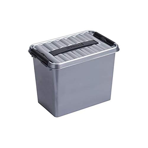 Sunware 6X Q-Line Box - 9 Liter - 300 x 200 x 220 mm - Silber/schwarz