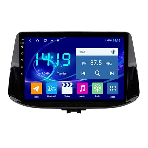 JRKT Autoradio Kompatibel Mit Hyun-DAI I30 2017-2018 2 Din Radio GPS Navigation IPS Touchscreen Multimedia Player Unterstützung SWC 4G WiFi Carplay DSP BT(Size:4 core WiFi 2G+32G)