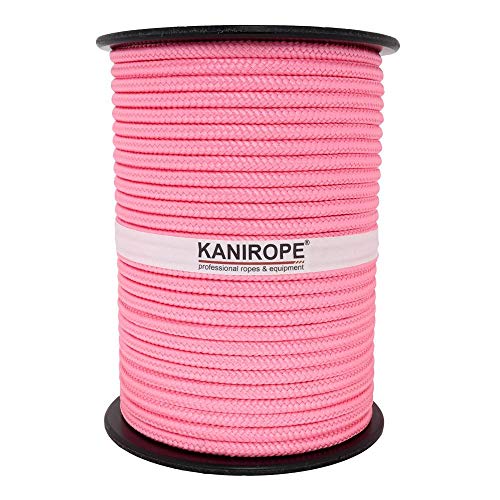 Kanirope® PP Seil Polypropylenseil MULTIBRAID 10mm 100m Farbe Rosa (4028) 16x geflochten