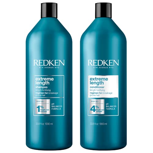 Redken Extreme Length Shampoo & Conditioner, 1000 ml Duo