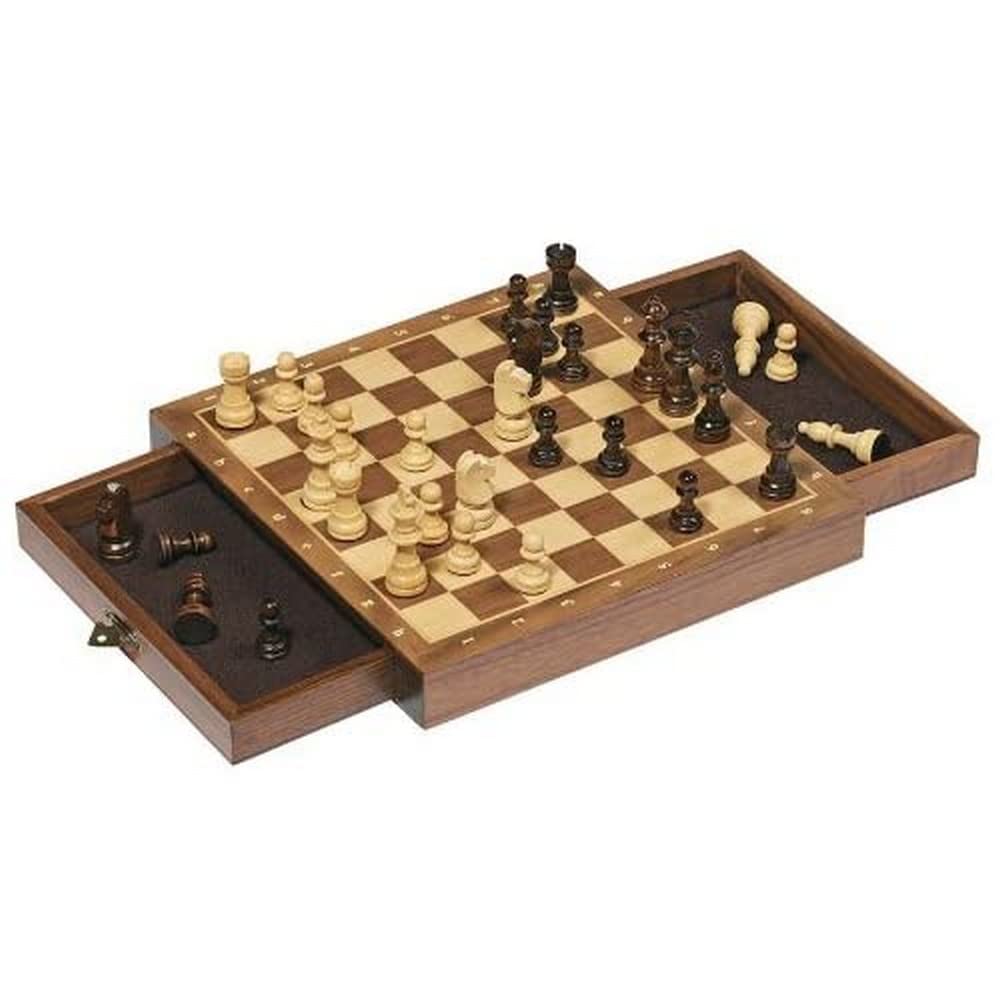 Goki 56919 Magnetisches Schachspiel mit Schubladen